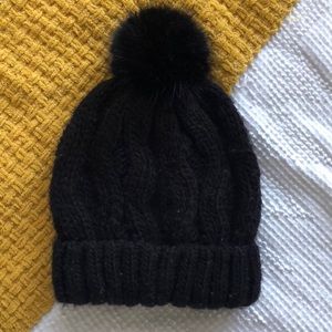 Black winter hat